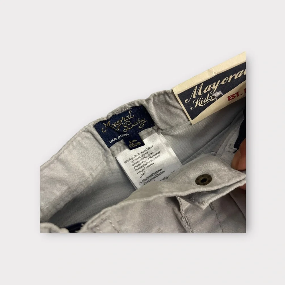 Mayoral Baby Gray Casual Pants